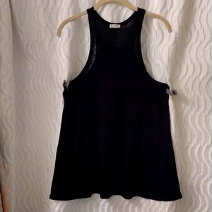 Intimately Free People Sz M Black Tank Top Free Flowing could use for Maternity